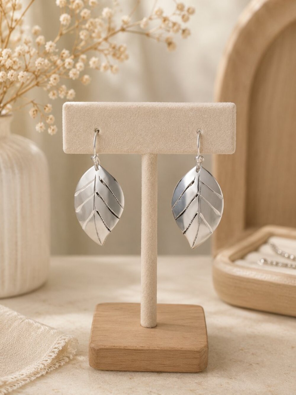 Leaf Drop Earrings | Nature-Inspired Design | Made in Mexico